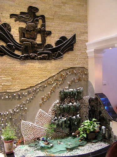 Nghệ thuật tranh đá trên tường